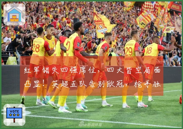 红军错失四强席位，四大皆空局面凸显！英超五队告别欧冠，枪手独自挺进